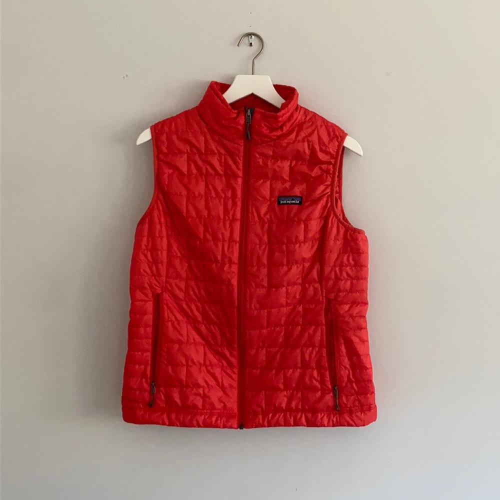 Orangey Red Patagonia vest!